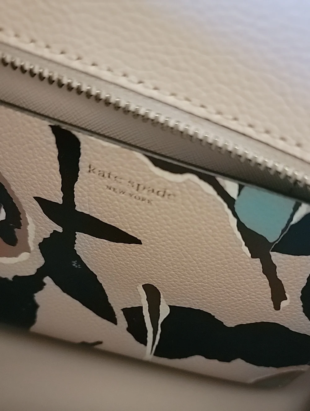 kate spade Pink Floral Leather Satchel with Removable Crossbody Strap